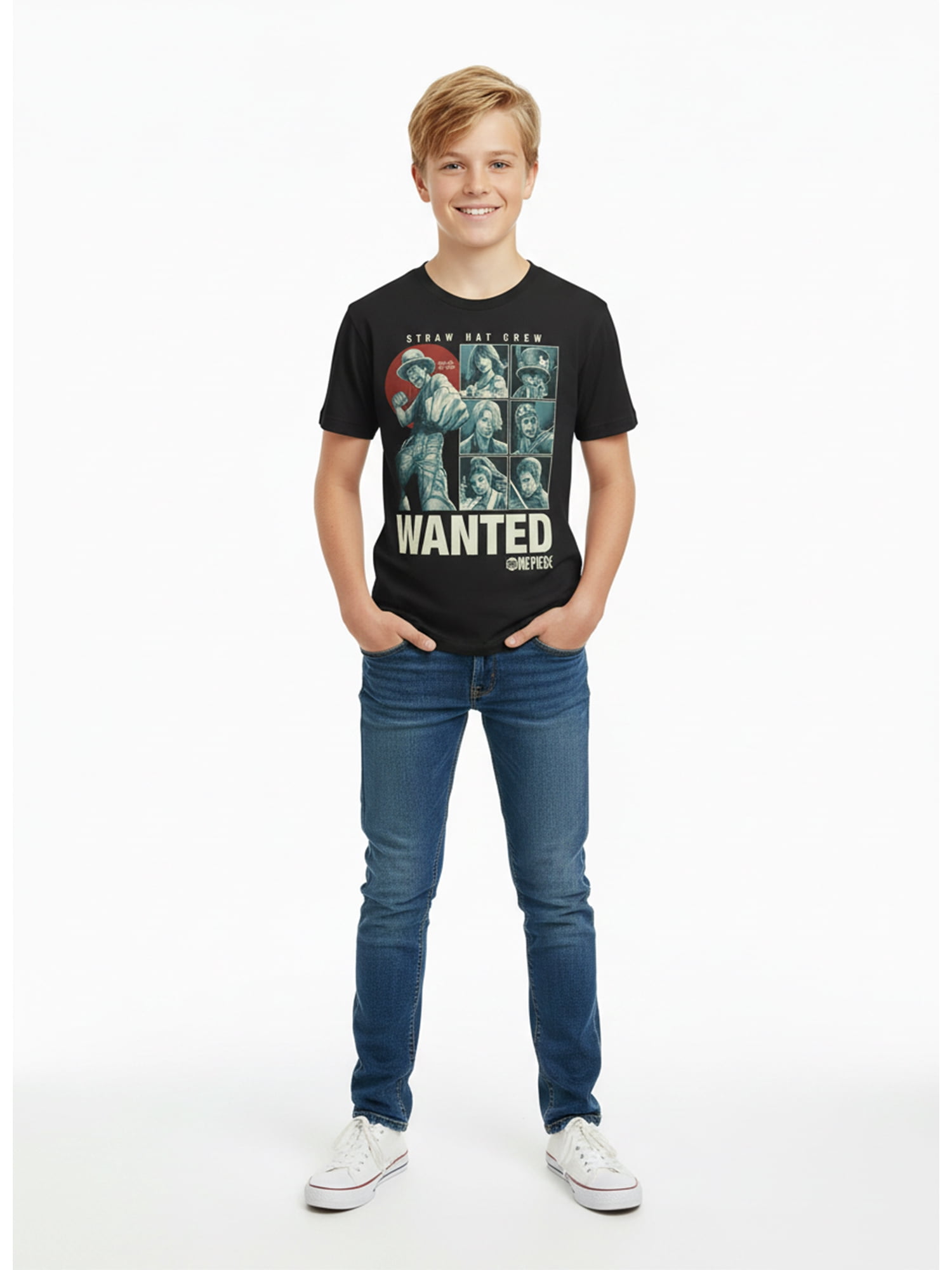 One Piece, Boys' & Big Boys' Graphic Tee with Short Sleeves, Sizes 4-18