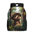 thumbnail image 1 of Fotbe Jungle Hat Bear Mochila de Viaje para Laptop, Mochila Ejecutiva Delgada y Resistente 15.6", 1 of 8