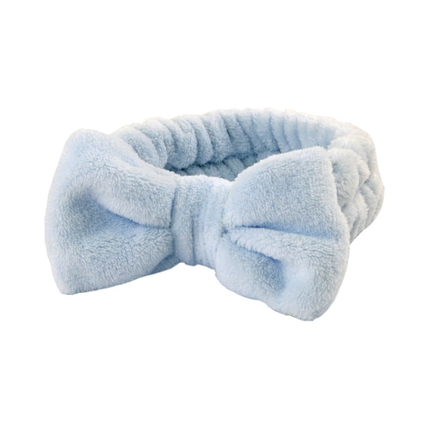 Diadema de terciopelo con lazo liso para mujer, pañuelo para la cabeza