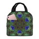 thumbnail image 1 of Disketp Peacock Feathers for Insulated Lunch Bag for Women and Men, Perfect for Work, Hiking, Picnic, 1 of 8