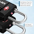 thumbnail image 3 of TSA Approved Travel Luggage Locks, Open Alert Combination Lock for School Office & Gym Locker, Toolbox, Pelican Case, Easy Read Dials, 3 of 6