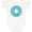 AA-White, variant on Inktastic Blue Donut Boys or Girls Baby Bodysuit