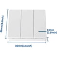 thumbnail image 5 of （3 gang switch）Mengshen Wireless Light Switch Easy to Install 3 Way Switch (Only Switch Panel Receiver not Included), 5 of 5