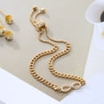 thumbnail image 5 of APSVO Cubic Zirconia Gold Infinity Bracelet for Women Teen Girl Daughter Girlfriend Adjustable 6-9 Inch Charm Bracelet Chain Birthday Valentine's Day Mother's Day Christmas Jewelry Gift for Her, 5 of 5