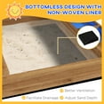 thumbnail image 4 of Outsunny Wooden Sandbox with Canopy House Design for 3-7 Years Old, Brown, 4 of 9