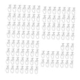 thumbnail image 4 of Cortina de cortina de 100 piezas Cortina Cortina Polea silenciosa Polea de riel de cortina para tela Puerta de cortina, 4 of 9