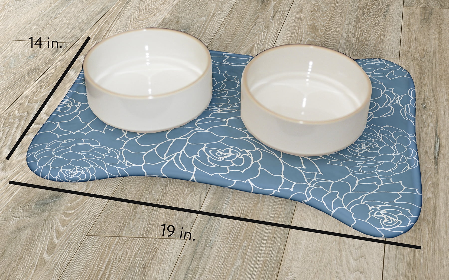 Simply Daisy Olena Bone Shape Pet Feeding Mat for Dogs