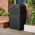 thumbnail image 5 of 33 Gallon Outdoor Trash Can with Tiered Lid, Waterproof Resin Waste Bin for Patio, Pool, Backyard, 5 of 7
