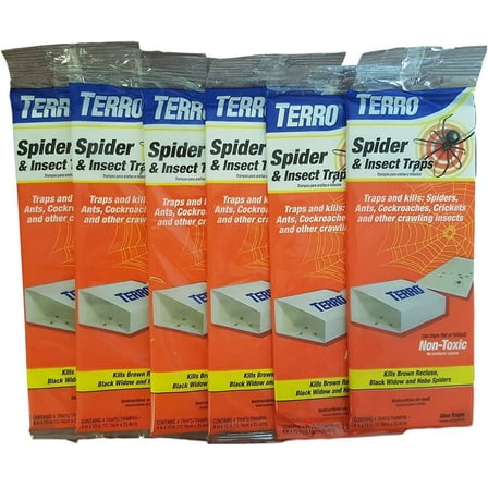 Terro T3206 Spider & Insect Trap 6 Packs = 24 Traps