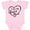 AD-Pink, variant on I Love My Aunt and Uncle in Black Chalk Heart Boys or Girls Baby Bodysuit