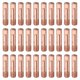thumbnail image 1 of Puntas de soldador Uxcell 30Pcs .030" Diámetro de orificio M6 Punta de contacto de cobre para pistola de soldadura MIG 15AK, 1 of 6