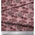 thumbnail image 2 of Soimoi Poly Georgette Fabric Floral Mandala Print Fabric by The Yard 52 Inch Wide, 2 of 3