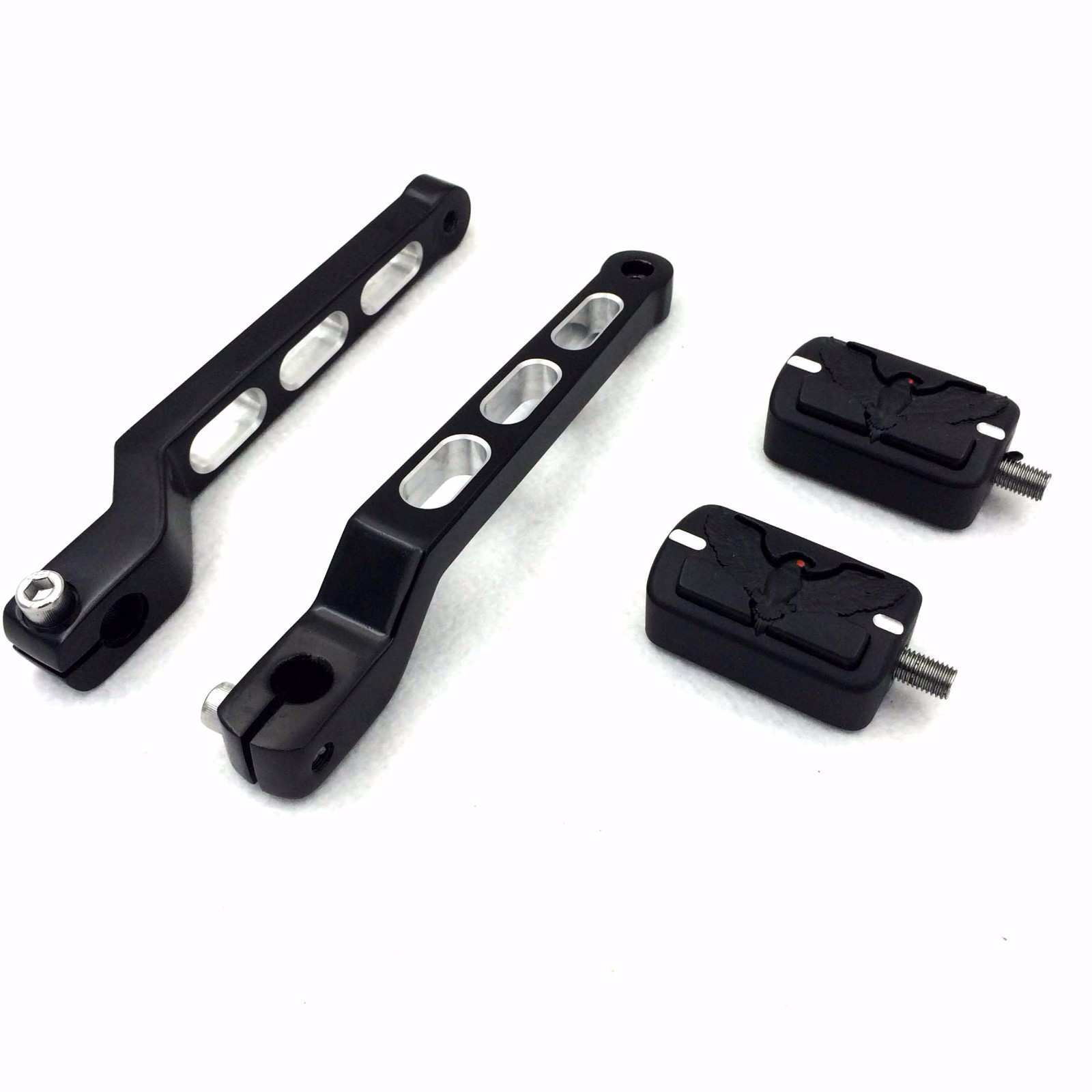 Stainless Steel Heel Toe Shifter Pegs For Harley Touring & Softail (1988-2024) - 2PCS, Black