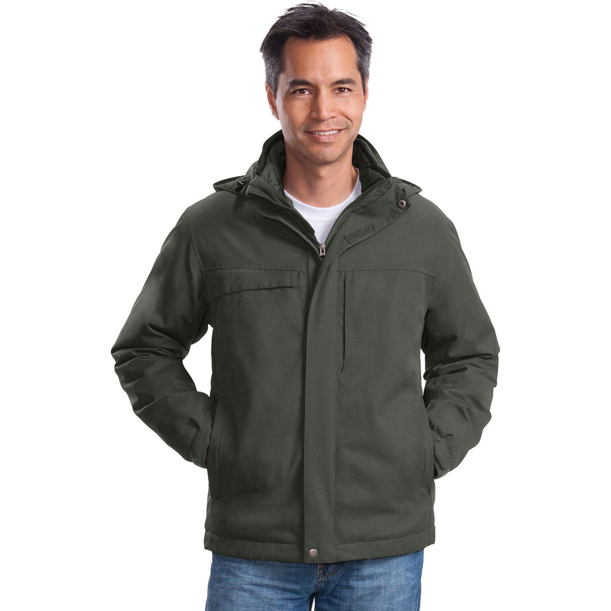 Port Authority Men's Herringbone Storm Waterproof Flap Parka by Port Authority