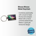 thumbnail image 2 of Aurora Borealis Northern Lights Over Lake Metal Rectangle Keychain, 2 of 7