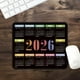 thumbnail image 1 of Alfombrilla de Ratón con Calendario 2026 | Alfombrilla de Escritorio Grande con Planificador Anual | Base de Goma Antideslizante | Superficie Lisa para Ratón Óptico, con Cable E Inalámbrico | Diseño, 1 of 6