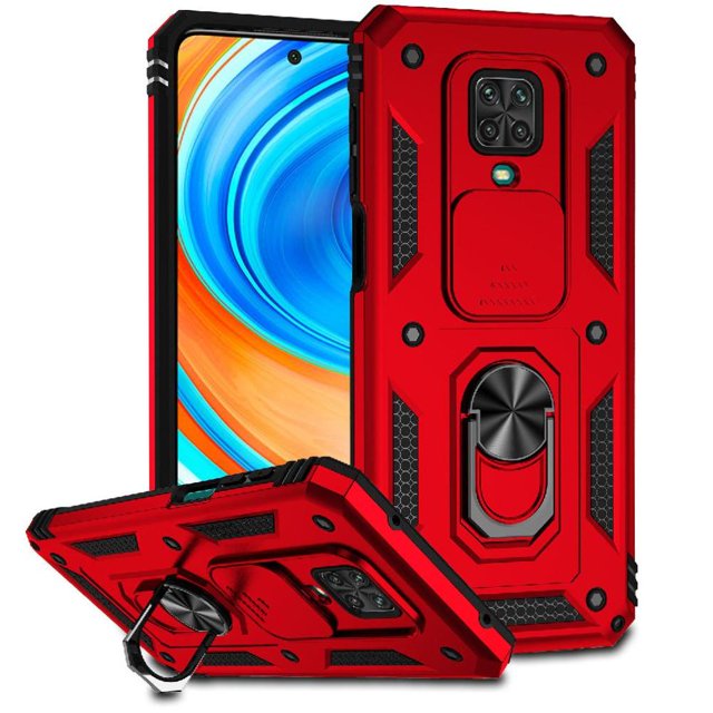 Estuche GANGXUN para Xiaomi Redmi Note 9 Pro, soporte giratorio 360°, estilo mecánico y magnético