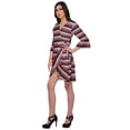 thumbnail image 2 of Moomaya Bathrobes For Women Wrap Printed Ruffle Style Bride Getting Ready Dress, 2 of 5