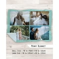thumbnail image 3 of Personalized Custom Throw Blanket - 30x40 Inch Fleece Minky Customized Photo Design Text Logo Name Picture Gift for Mother's Day Family Friends Kids Baby Dogs Pets (BKM3040, 30"x40"), 3 of 5