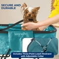 thumbnail image 5 of SereneLife Foldable Dog Bath Tub with Adjustable Height, 360° Access, Drain Hose & Storage Pockets – 130 lb Capacity Grooming Station for Indoor/Outdoor Use -  Blue, 5 of 7