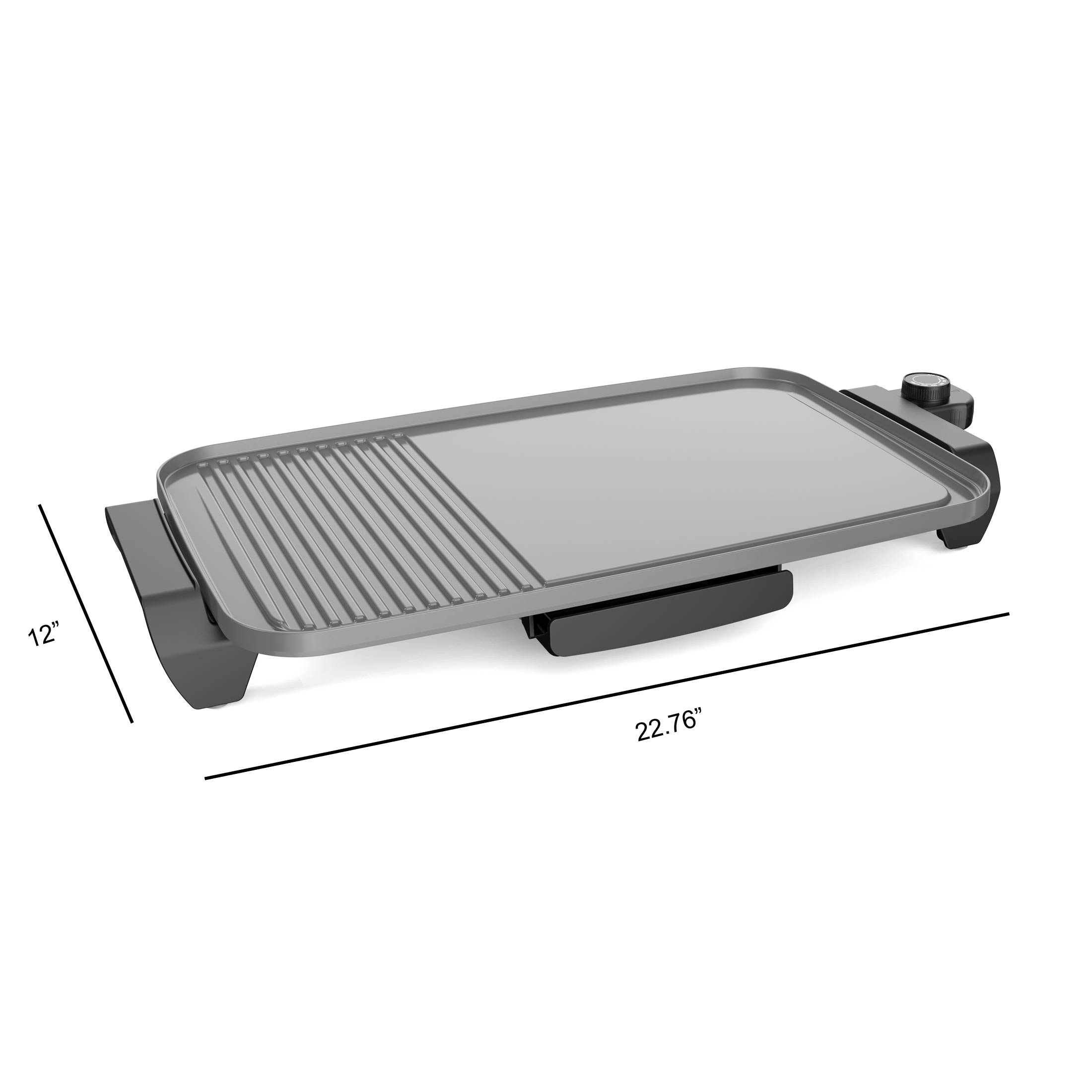 Mainstays Plus 12"x20" Electric Ceramic Griddle with Grill photo 5