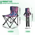 thumbnail image 3 of BZSMCE Camping Chairs Modern Petal Wings Pattern Folding chair, 3 of 8