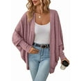 thumbnail image 3 of Womens Oversized Soft Knit Cardigan Sweater with Pockets, 3 of 9
