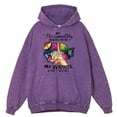 thumbnail image 5 of Sudadera con capucha retro desgastada My Personality Depends On Me para hombre, sudadera informal holgada con capucha, ropa con capucha 100 % algodón de estilo hip hop, 5 of 5