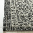 thumbnail image 3 of SAFAVIEH Courtyard Avi Medallion Indoor/Outdoor Runner Rug, Light Grey/Black, 2'3" x 12', 3 of 7