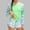 A205 Green, variant on Swimsuits for Teen Girls Half Zip High Neck Boyshorts Two Piece Rash Guards Stretchy Abstract Print Modest Sun Protection Surfing Water Sports