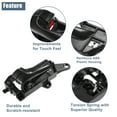thumbnail image 3 of Front Left Interior Door Handle Black Fit for Hyundai Sonata 2009-2010 No.82610-3K520-HZ, 3 of 7