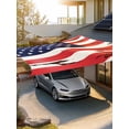 thumbnail image 4 of American Flag Sun Sail Shades Rectangle Canopy,Sunlight Block Heavy Duty Curved Backyard Shade Cover, Red Blue USA Flag Waterproof Sun Shades for Patios Garden Pergola Outdoor 14'x18', 4 of 9