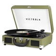 thumbnail image 1 of Victrola Vintage Tocadiscos portátil Bluetooth de 3 velocidades con altavoces incorporados | Sonido de audio de tocadiscos mejorado | Verde oliva, número de modelo: VSC-550BT-GRO, 1 of 5