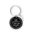 thumbnail image 2 of Creative DIY To My SON Black Stainless Steel Last Name 26 Letter Keychain 2.5cm, 2 of 8