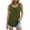 Army Green, variant on Besolor Womens Plus Size Tank Top Round Neck Sleeveless Basic Shirts Pleated Front Casual Going out Summer Blouse Tees