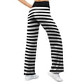 thumbnail image 6 of Womens Loose Wide Leg High Waisted Pants Print Flowy Comfy Yoga Sweatpants Sports Lounge Pants with Pockets, 6 of 8