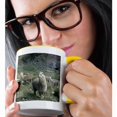 thumbnail image 2 of 3drose, Alpaca Wildlife, Huascaran Np, Andes, Peru - Sa17 Ksc0048 - Kevin Schafer, 11oz Two-tone Yellow Mug, 2 of 6