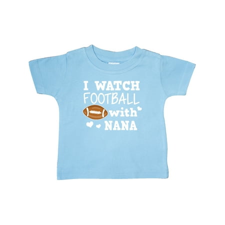 

Inktastic I Watch Football with My Nana Gift Baby Boy T-Shirt