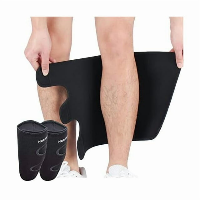 wonima11 Hobrave Calf Brace Shin 2 Pack Splint Compression Wrap Sleeve for Torn Calf Muscle Pain Relief Strain Sprain Injury Adjustable Leg Support Men and Women