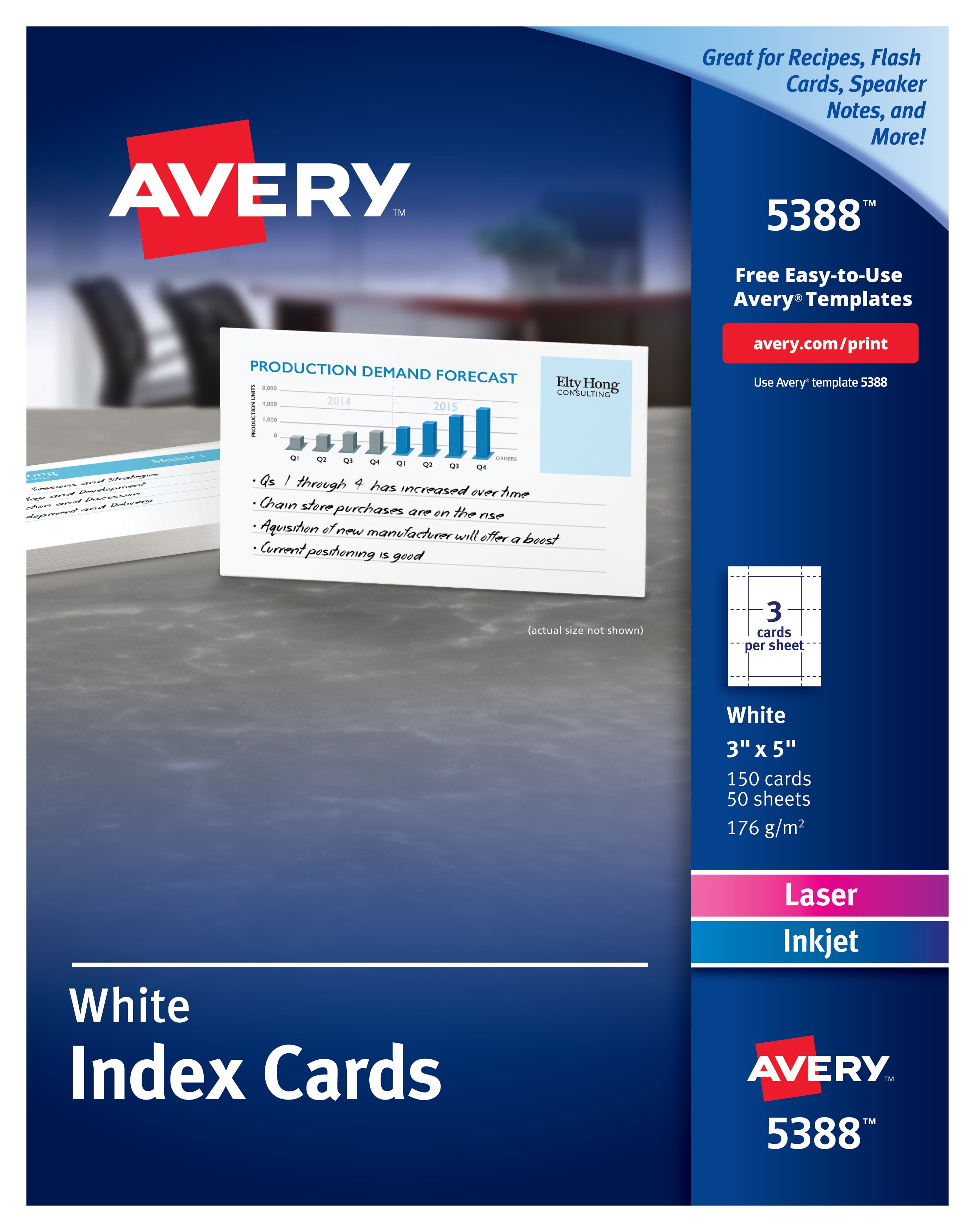 how to print on 3x5 index cards