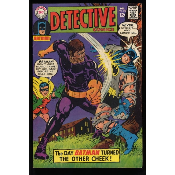 Detective Comics #370 VF- 7.5 "The Nemesis from Batman's Boyhood!" Comic Book