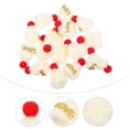 thumbnail image 2 of 15pcs Navidad Mini sombrero de lana encantador Mini sombrero Decoración DIY Craft Accesorios, 2 of 6