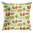 thumbnail image 1 of RYLABLUE Blue Kids Cute Butterfly White Colorful Life Wild Throw Pillowcase Cushion Case Cover, 1 of 1