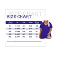 thumbnail image 3 of CASSIE LIZ Womens Plus Size Tops 2X Summer V Neck Shirts Blue Fashion Short Sleeve Tee Loose Fit Tunics Spring Blouses Casual Slit Hem Pullovers 2XL 18W 20W, 3 of 8