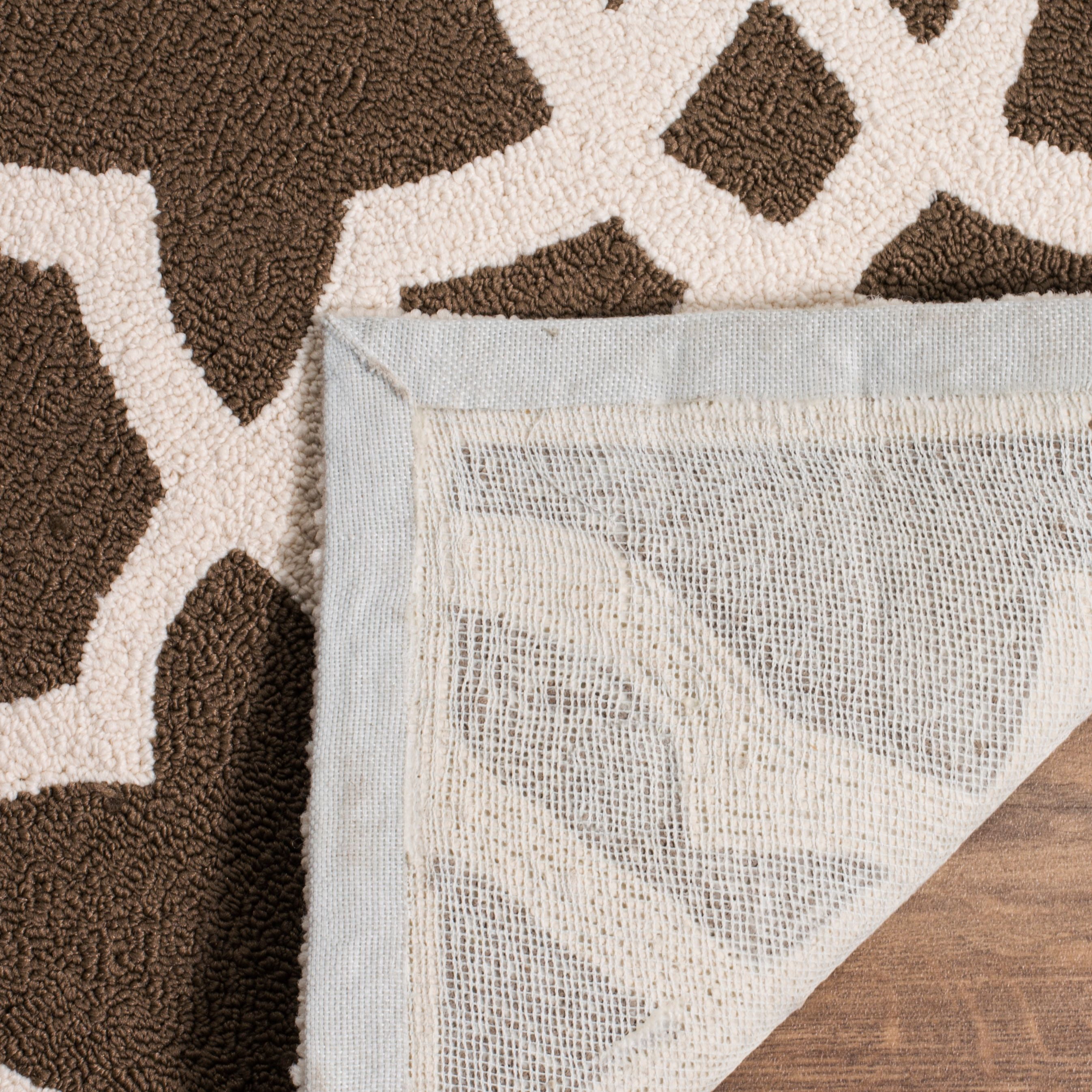 SAFAVIEH Four Seasons Jepson Abstract Area Rug, Mocha/Ivory, 9' x 12'