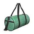 thumbnail image 3 of YFYANG Large Capacity Canvas Gym Bag for Men and Women, Green Texture Round Portable Travel Bags for Sports Fitness, 3 of 8
