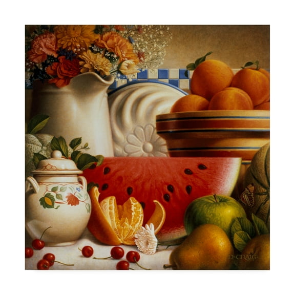 Trademark Fine Art 'Country Fruit' Canvas Art by Dan Craig