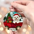 thumbnail image 4 of Red Truck Car with Dog Stained Glass Ornaments, Red Truck Car with Dog Ornament,Red Truck Car with Dog Christmas Tree Ornament, Red Truck Car with Dog Xmas Decorations b0tvel, 4 of 5