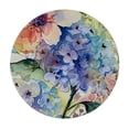 thumbnail image 4 of HAOXIT  Watercolor Tablecloth, Delicate Hydrangea Flowers Blooming Botanical Arrangement Wedding Inspired, Round Table Cover for Dining Room Kitchen Decor 46-50, 4 of 8