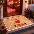 thumbnail image 4 of BotaniNest Valentine's Day Heart Envelope Design Soft Area Rug For Bedroom Living Room Floor Mat, 4 of 6